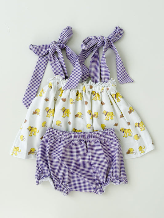 Gameday + Gingham Bloomer Set