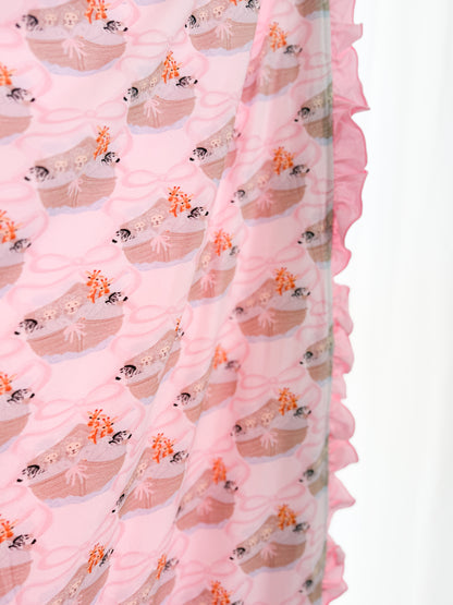 Noah's Ark Bamboo Buggy Blanket