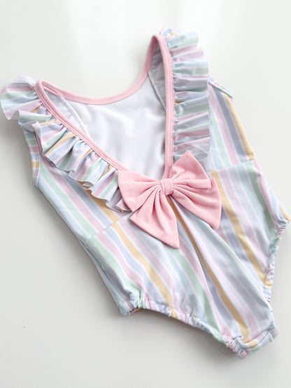 Candi Stripe Girls Swimsuit