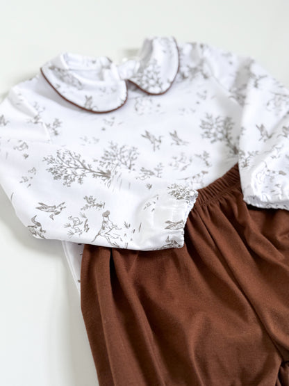 Pointer Toile Boys Bubble Short Set