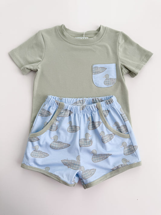 Pintails + Plaid Shortie Set
