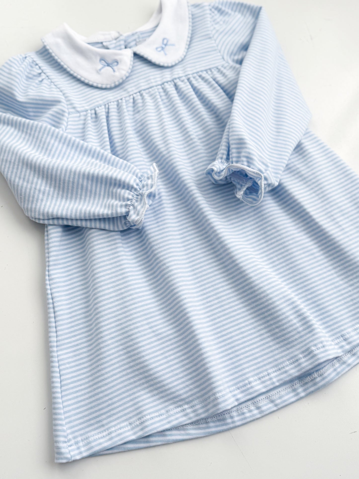 Claire Striped Bow Dress