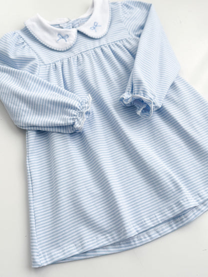 Claire Striped Bow Dress
