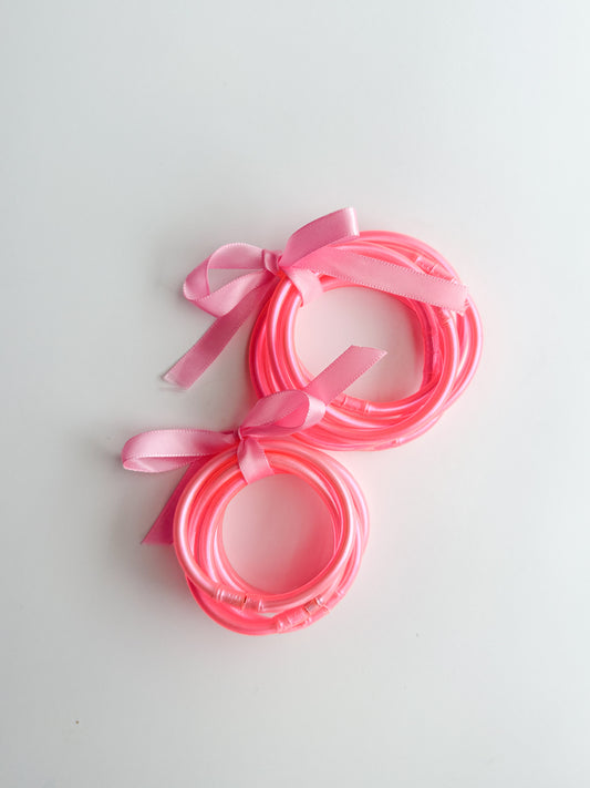 Pink Jelly Bangles