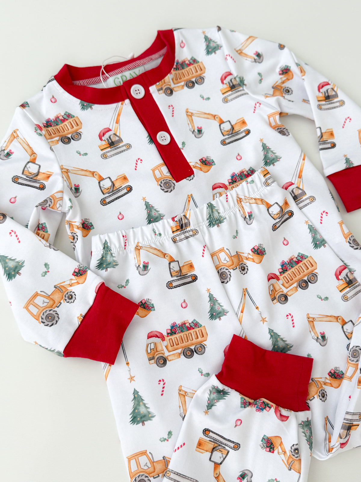 North Pole Construction Crew Pajama Set