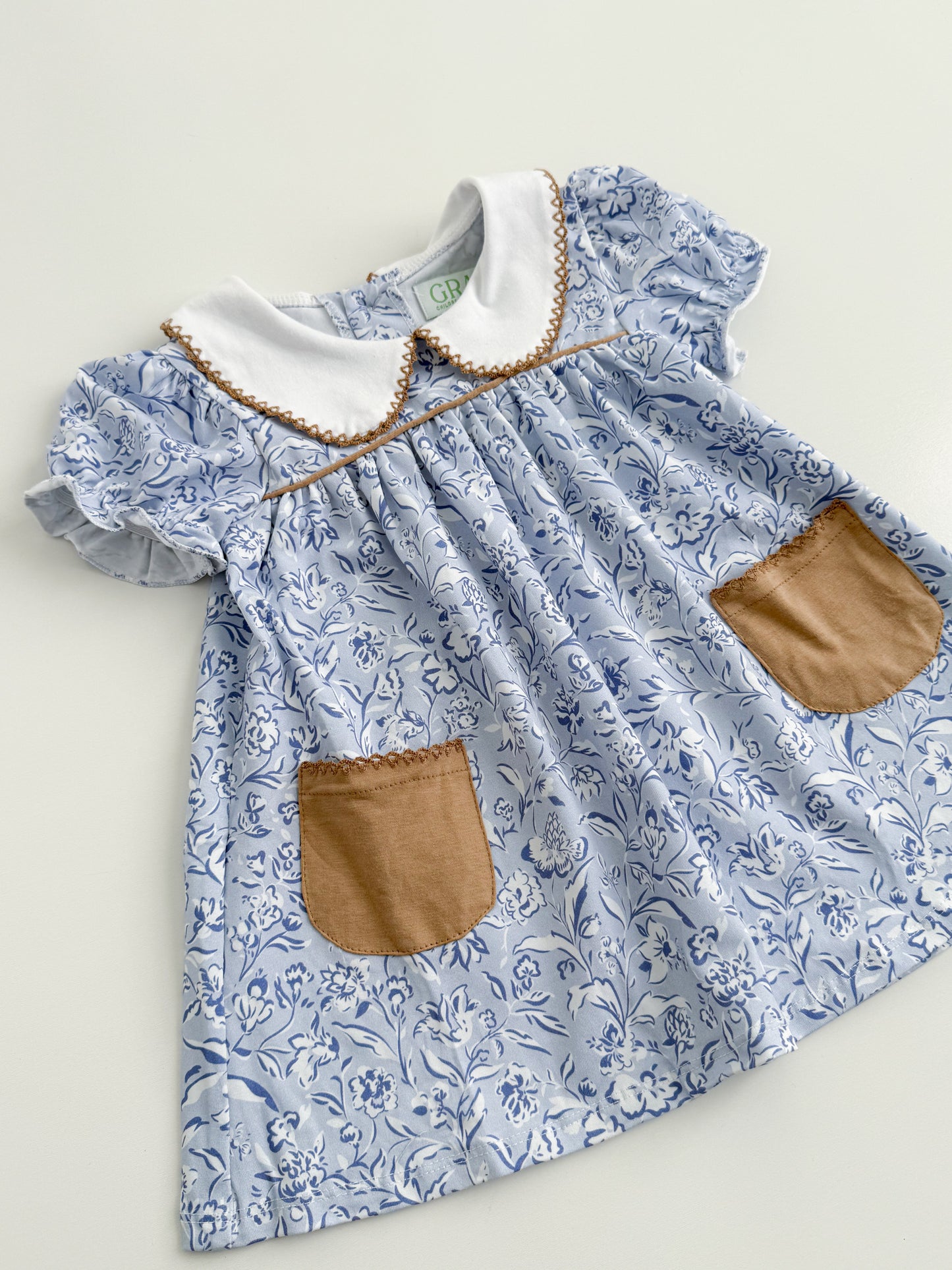 Bleu Floral Dress