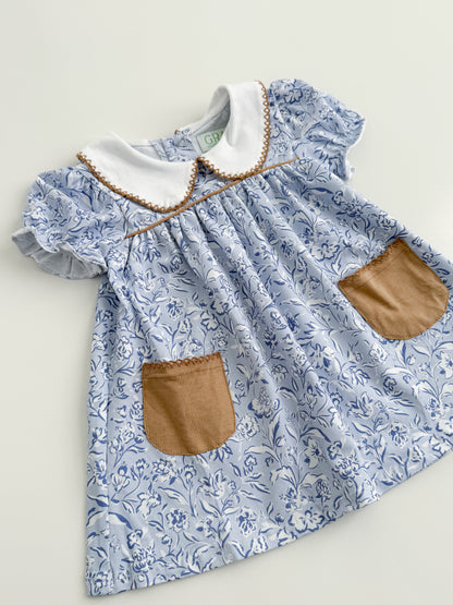 Bleu Floral Dress