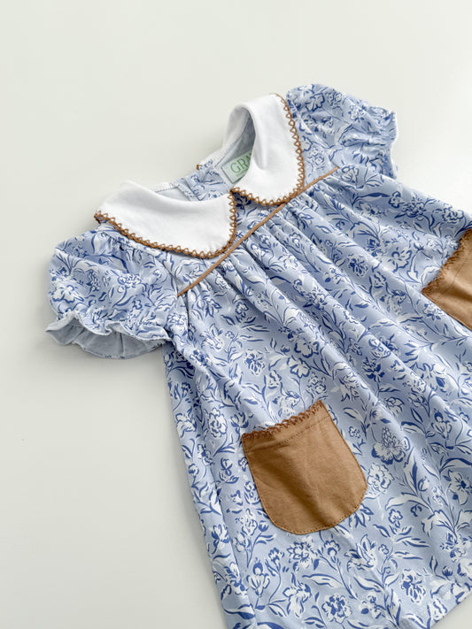Bleu Floral Dress