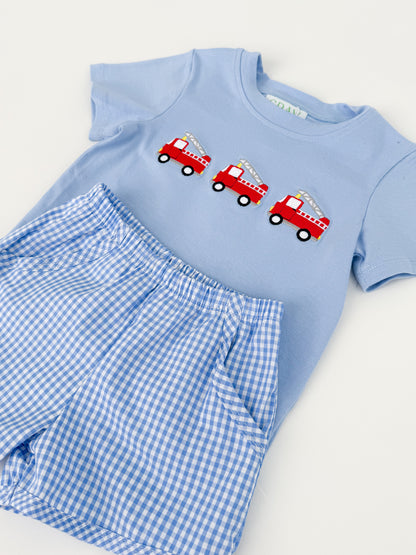 Fire Truck Shortie Set