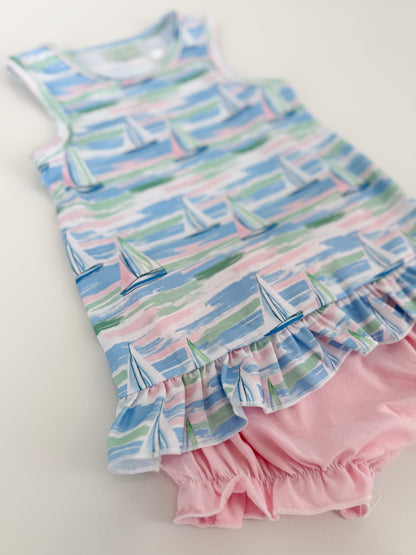 Sail Away Girls Bloomer Set
