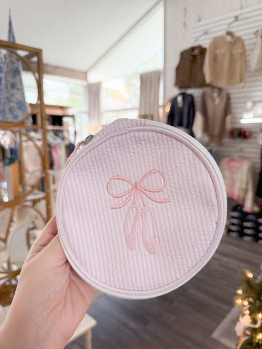 Seersucker Button Bag