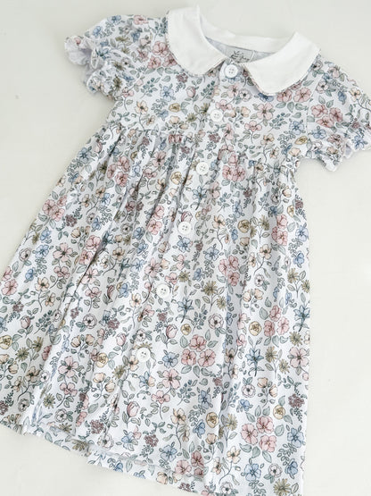 Mauve Floral Dress