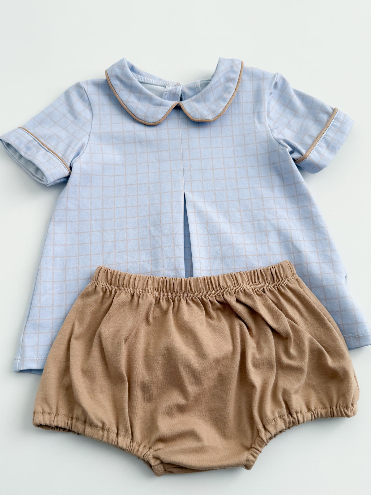 Abel Plaid Bloomer Set