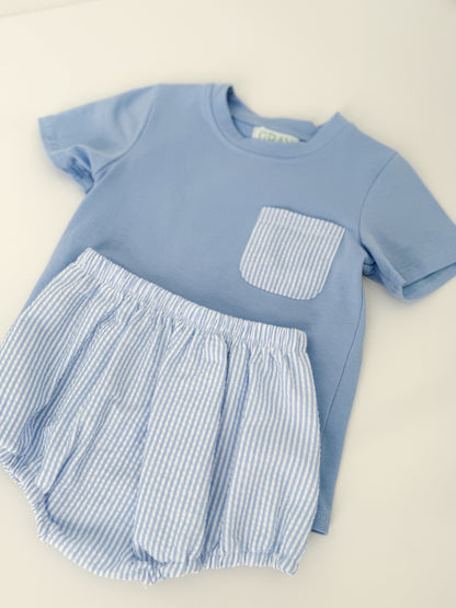 Benton Seersucker Bloomer Set