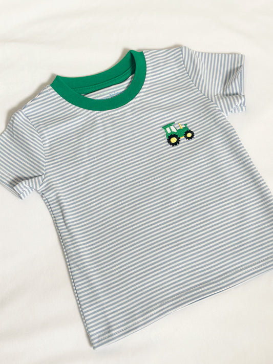 Striped Tractor Tee