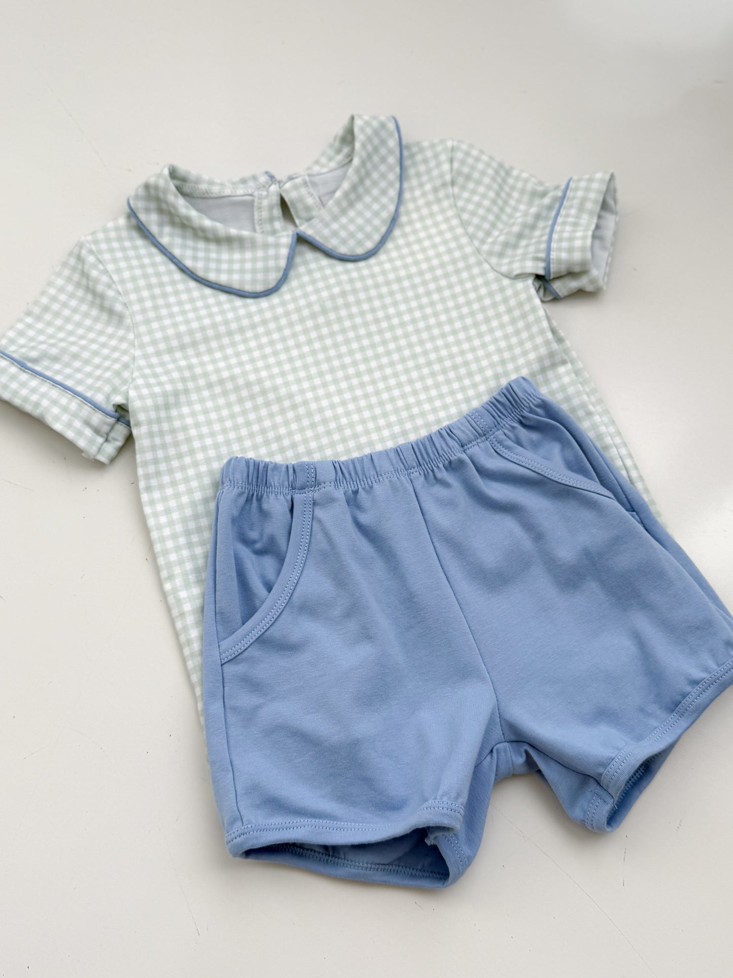 Thomas Gingham Short Set