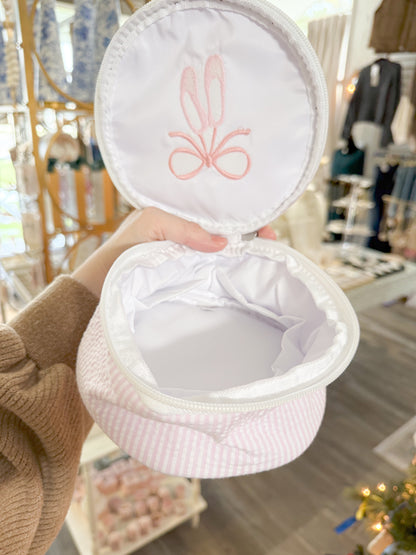 Seersucker Button Bag