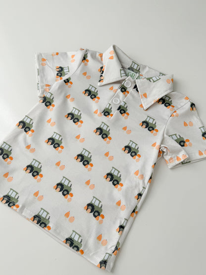 Rowan Pumpkin Short Sleeve Polo