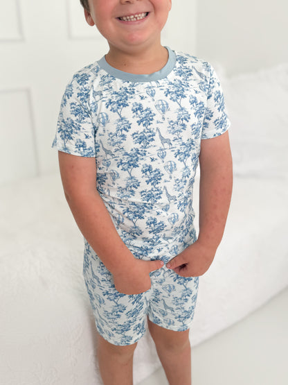 Safari Toile Bamboo Shortie Set