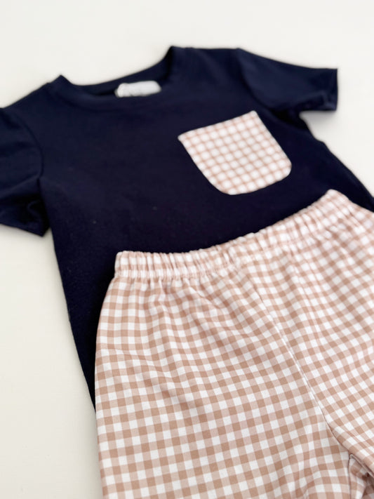 Charlie Gingham Short Set