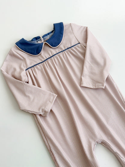 Tommy Gingham Long Romper