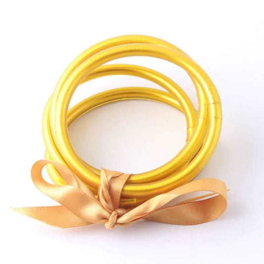 Gold Jelly Bangles