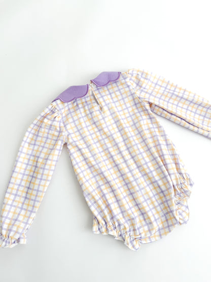 Touchdown Plaid Scallop Bubble