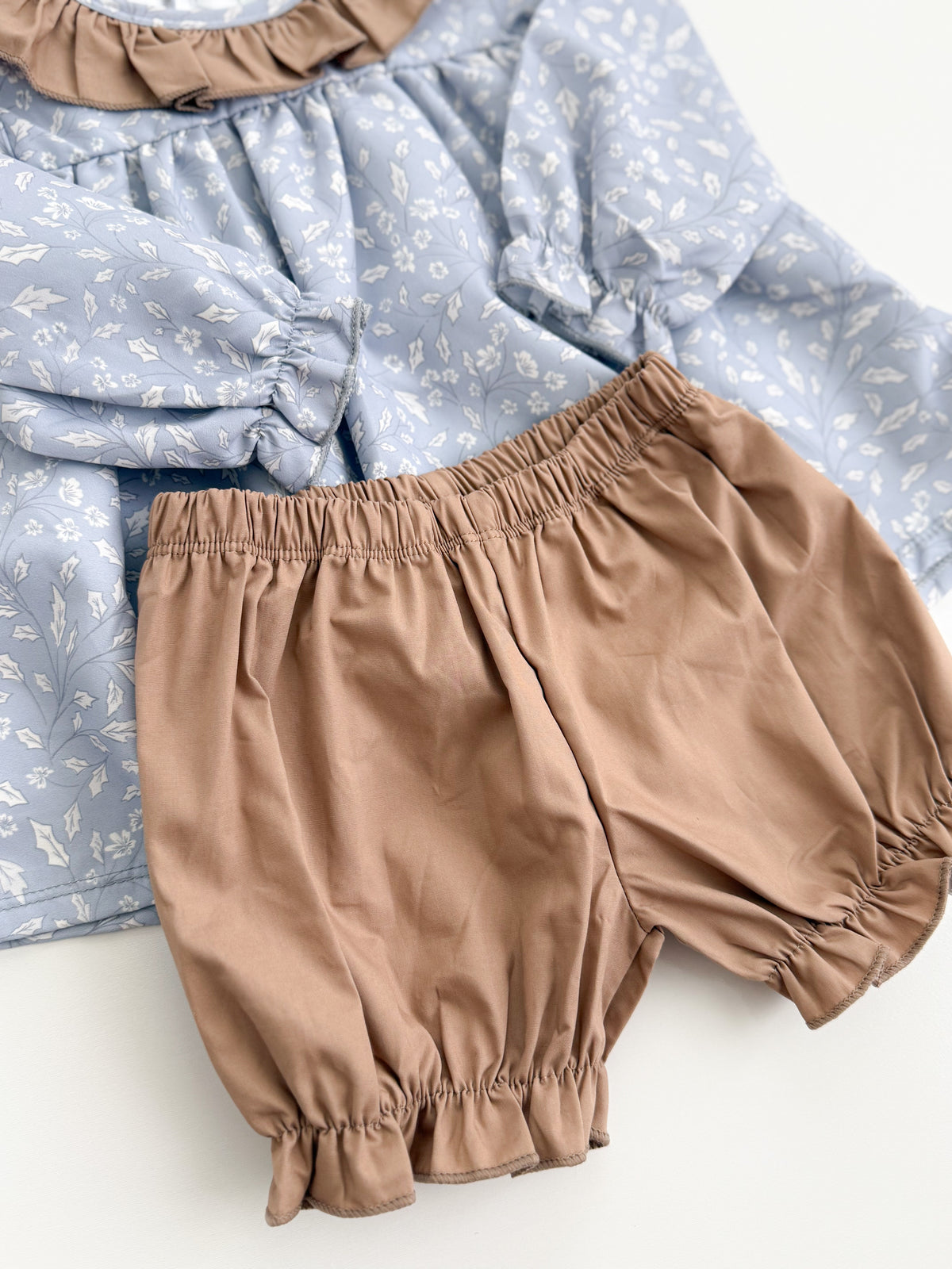 Greta Fall Floral Bloomer Short Set