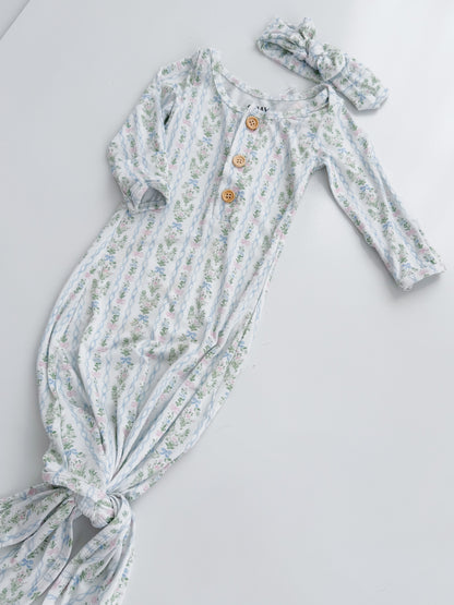 Marlowe Floral Knotted Gown Set