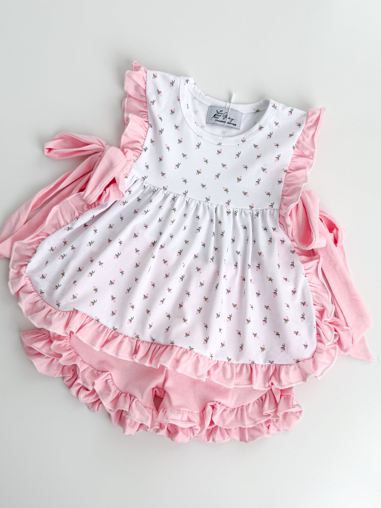 Rosebud Ruffle Short Set