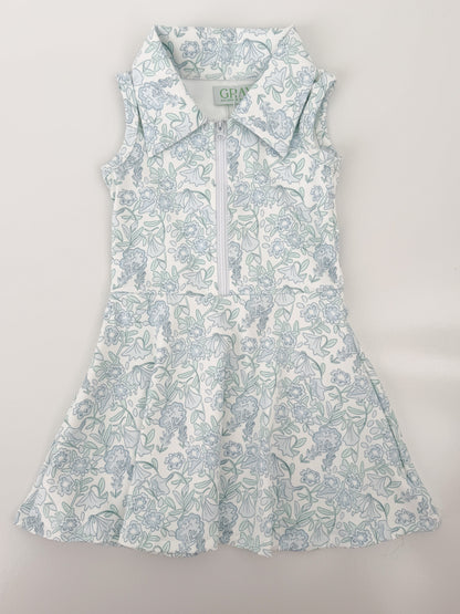 Charlotte Floral Zippered Yoga Dress