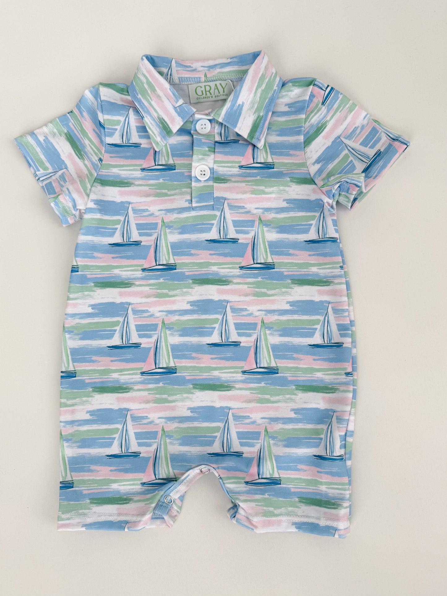 Sail Away Boys Romper