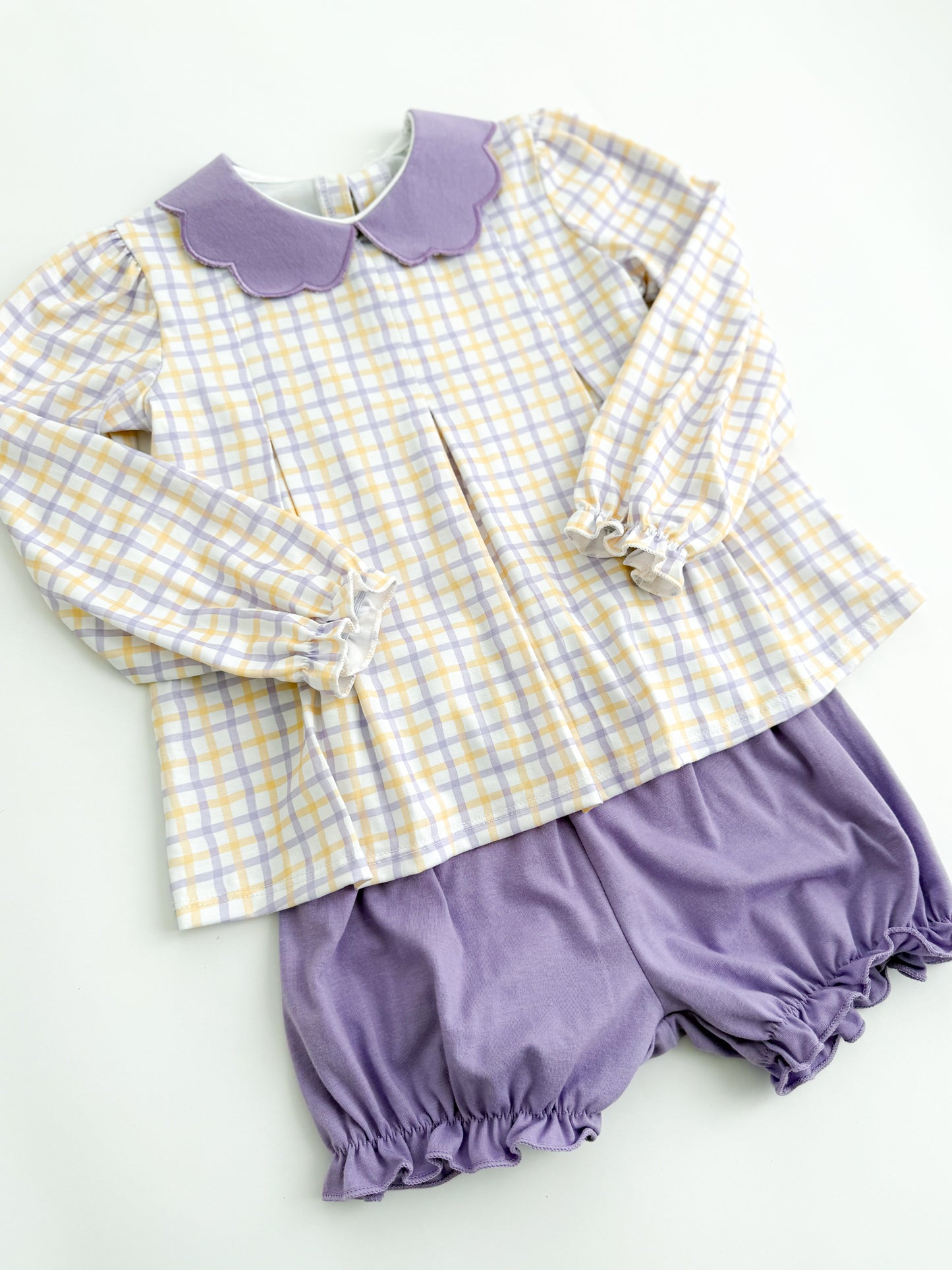 Touchdown Plaid Bloomer Set