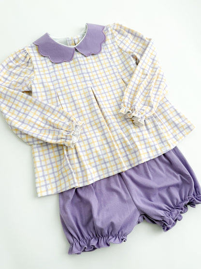 Touchdown Plaid Bloomer Set