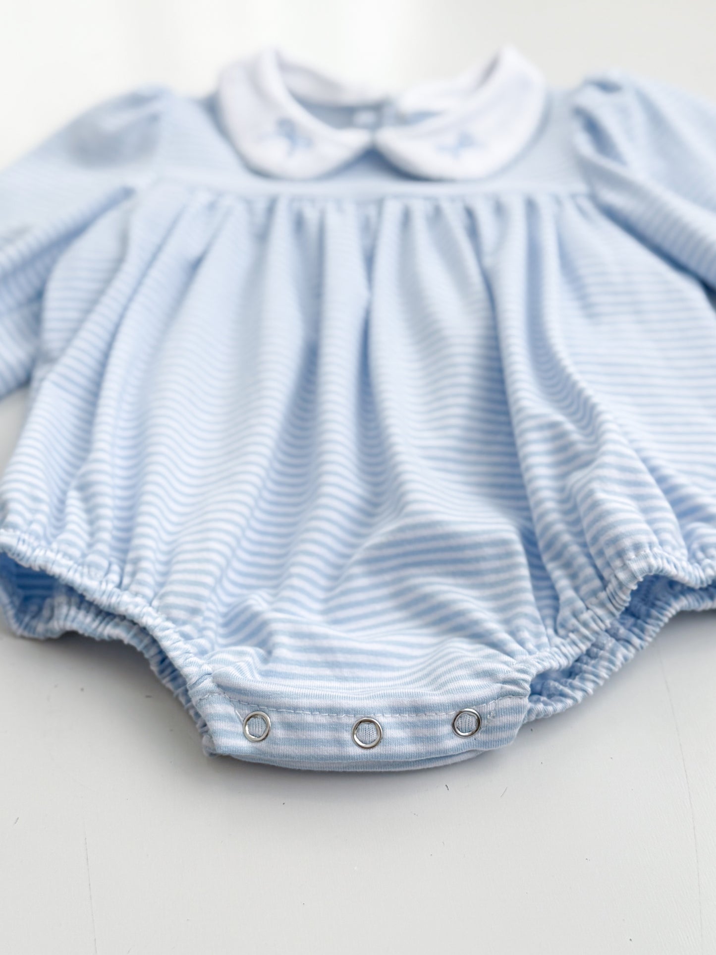 Claire Striped Bow Bubble