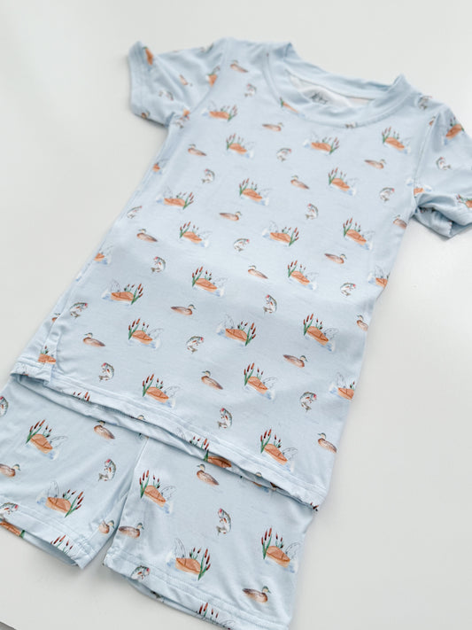 Out Fishing Bamboo Shortie Set