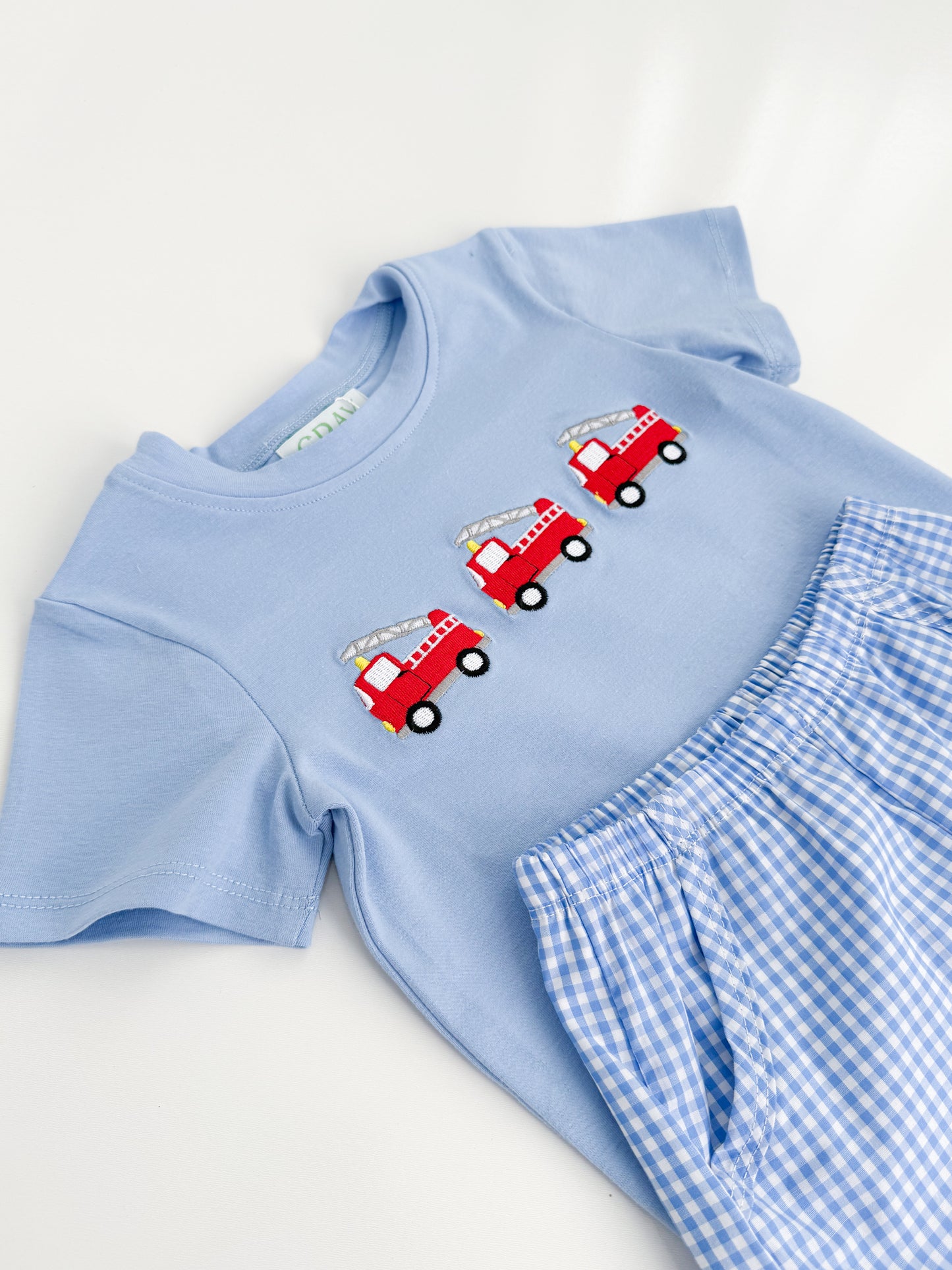 Fire Truck Shortie Set