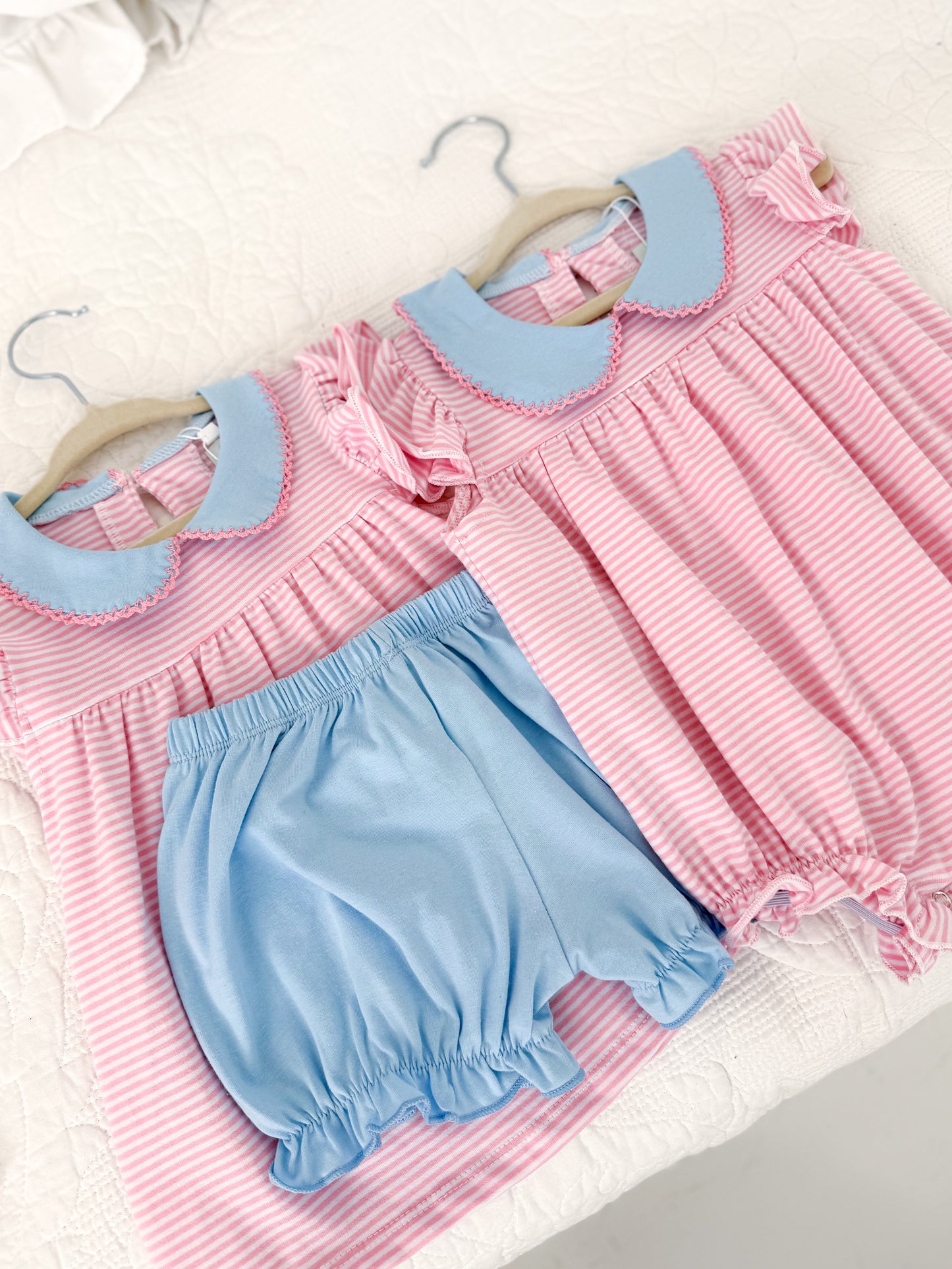 Emmie Striped Bloomer Set