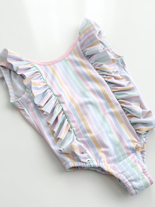 Candi Stripe Girls Swimsuit
