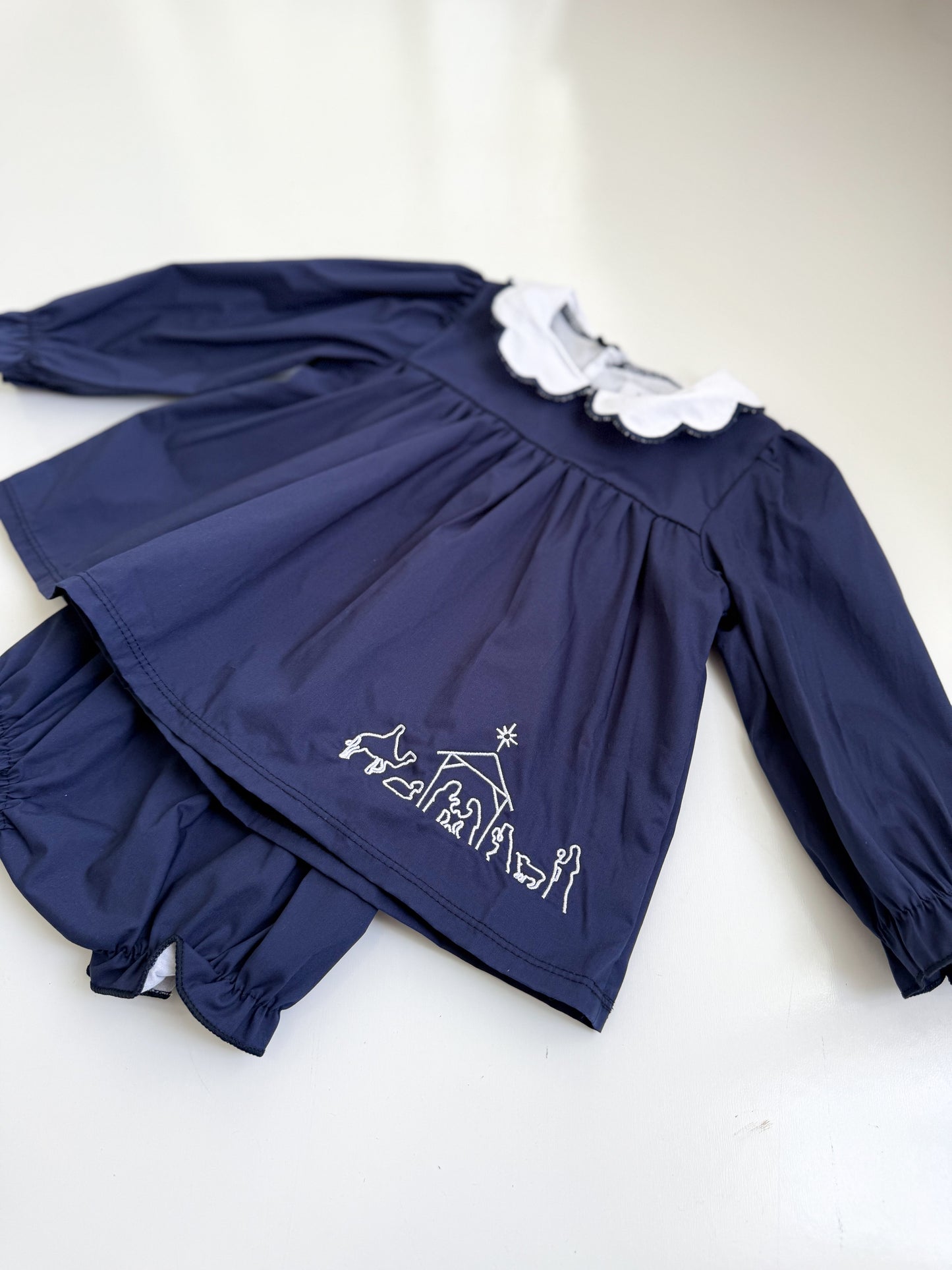 Nativity Scene Girls Bloomer Set