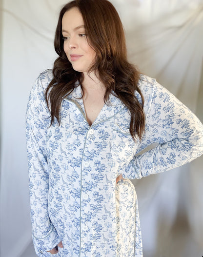Safari Toile Bamboo Mommy Gown