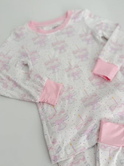 Happy Birthday Bamboo Set - Pink