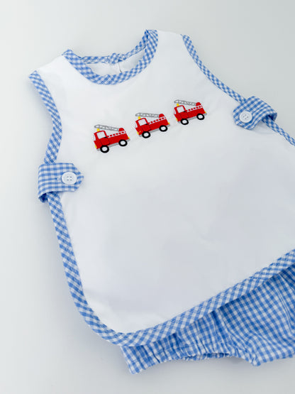 Fire Truck Diaper Set