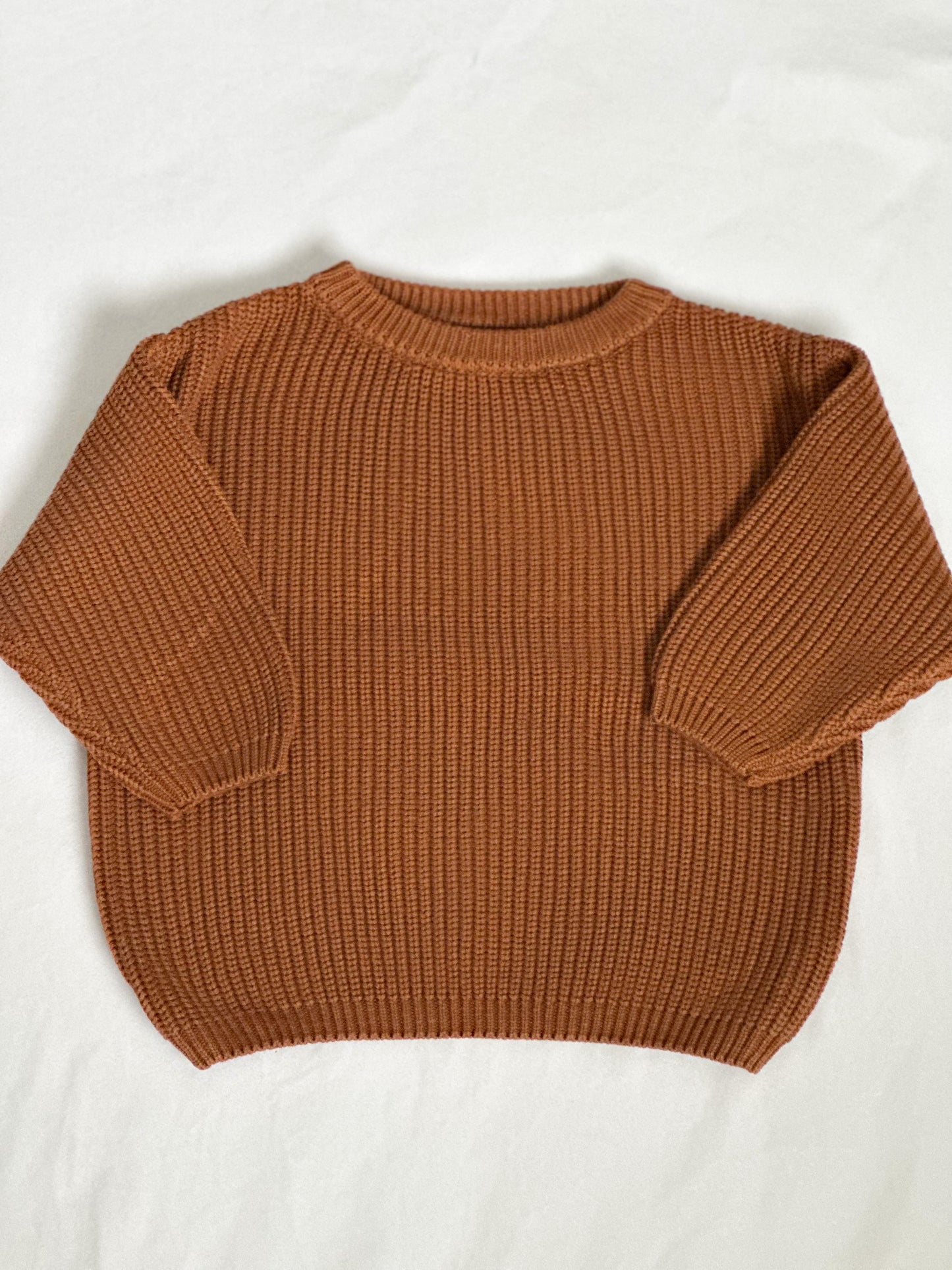 Chunky Knit Sweater - Cinnamon