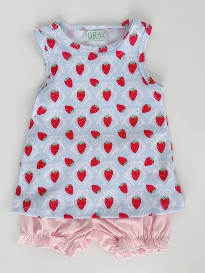 Strawberry Field Bloomer Short Set