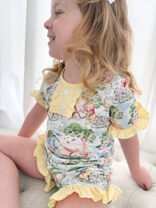 Winne's Ruffle Pajama Set