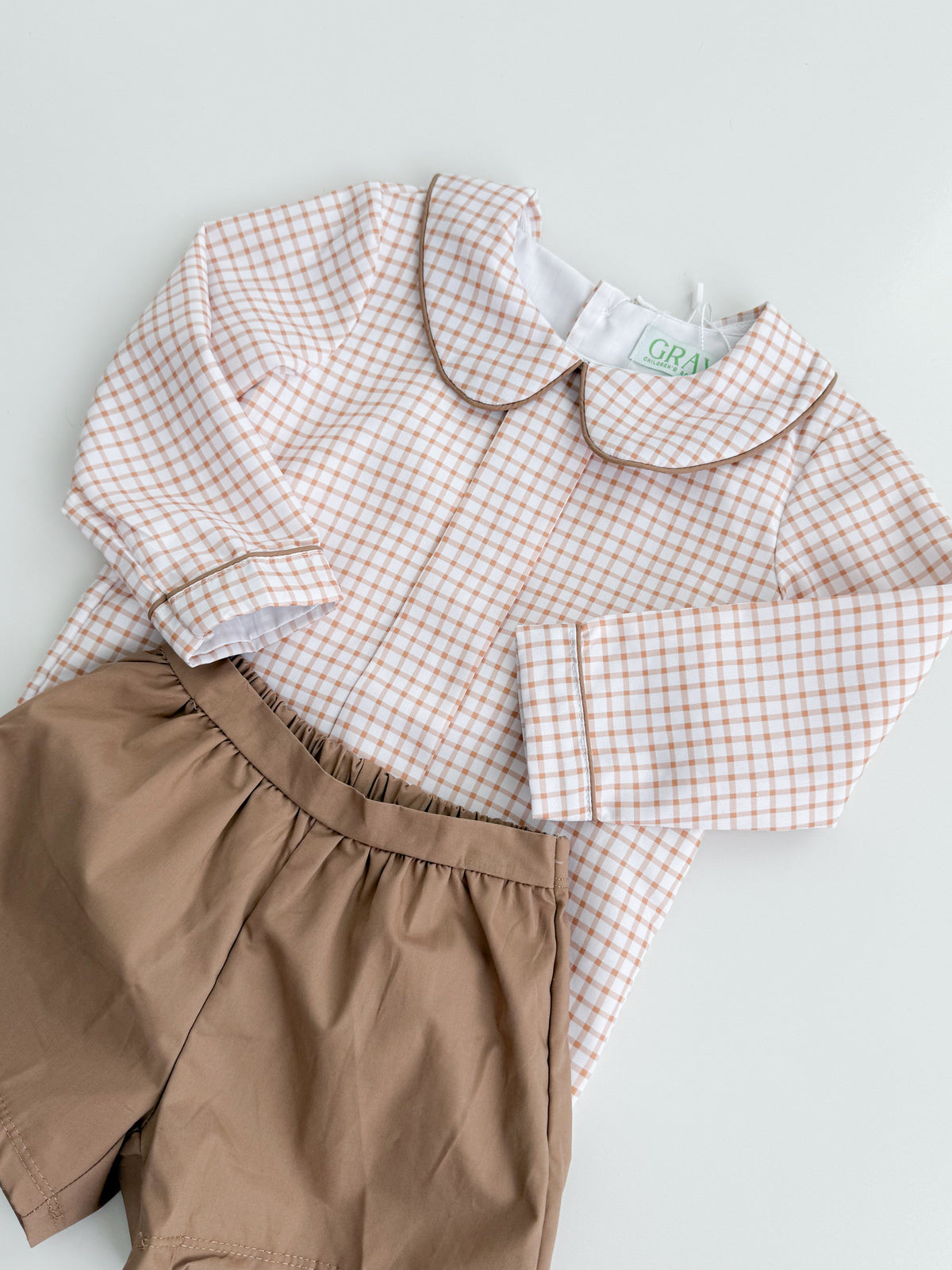 William Plaid Short Set