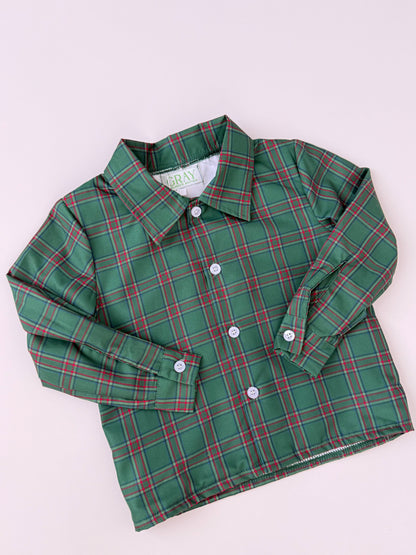 Paxton Christmas Plaid Button Down