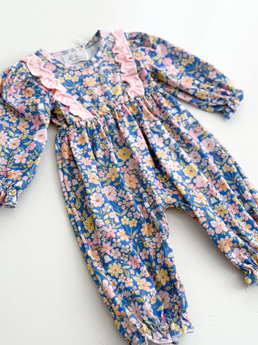 Melody Floral Long Romper