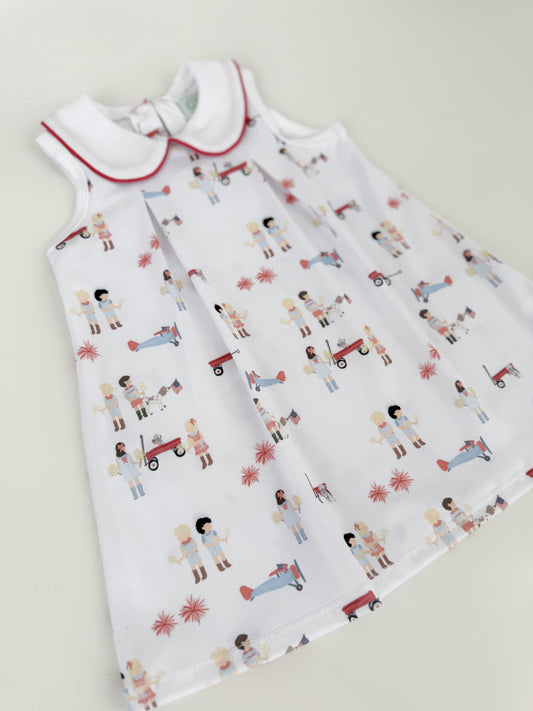 All American Girl Pleated Dress